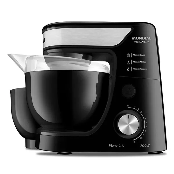 BATEDEIRA MONDIAL PLANETARIA PREMIUM BP-01P-B PRETA 2 TIGELA