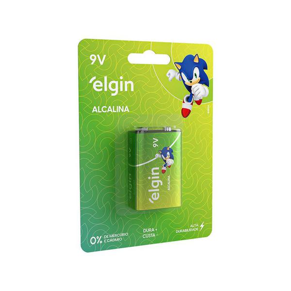 BATERIA ALCALINA 9V ELGIN 6LR61 (BLISTER C/1)