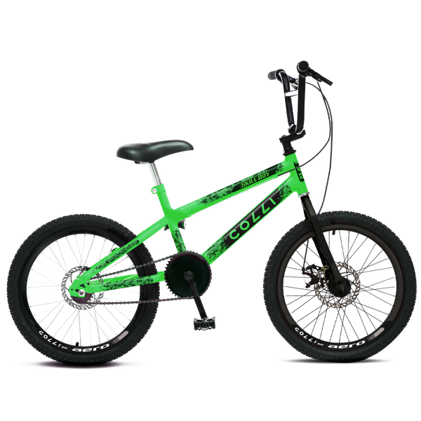 BICICLETA ARO 20 SKILL BOY VERDE NEON 306-03D COLLI