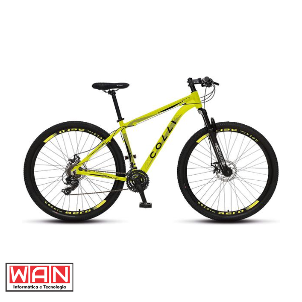 BICICLETA ARO 29 ATHENA 21V AMARELA NEON 445-13D COLLI