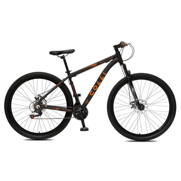 BICICLETA ARO 29 COLLINA 21V PRETA/LARAN. NEON 672-72D COLLI