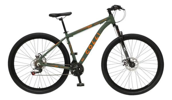 BICICLETA ARO 29 COLLINA 21V VERDE MILITAR 672-0169D COLLI
