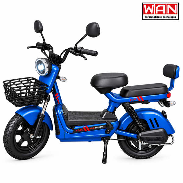 BICICLETA ELETRICA ARO 14" 500W 48V 20AH G15764-1 AZUL