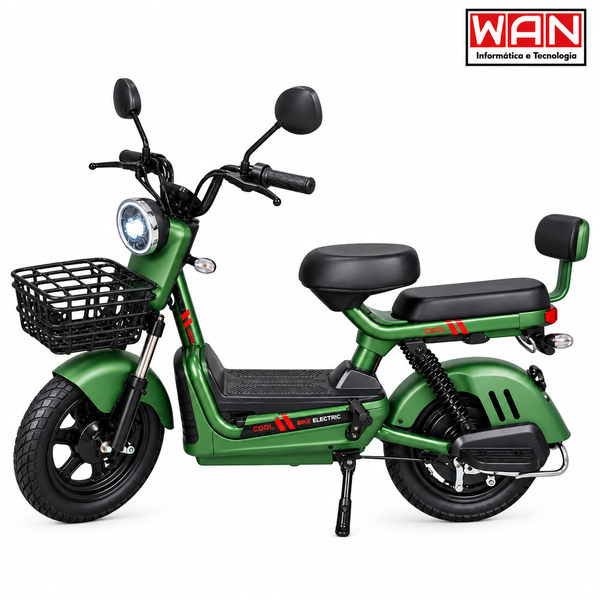 BICICLETA ELETRICA ARO 14" 500W 48V 20AH G15764-1 VERDE