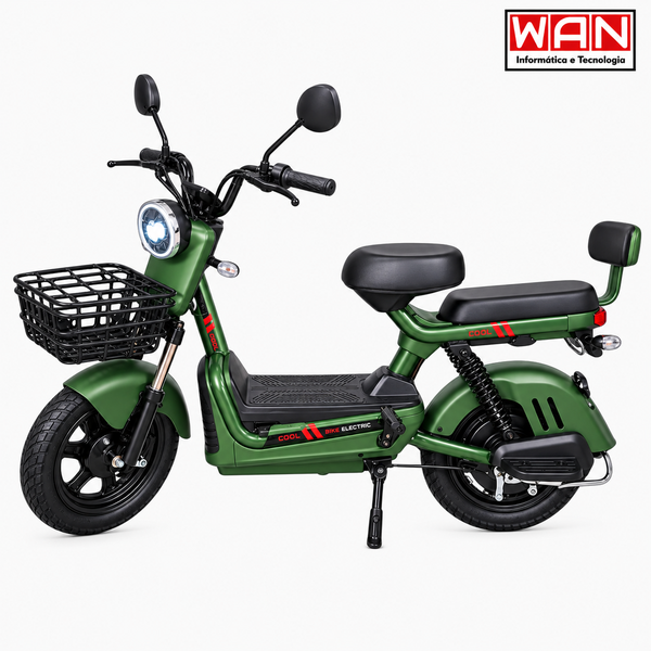 BICICLETA ELETRICA ARO 14" 500W 60V 20AH G15764-2 VERDE