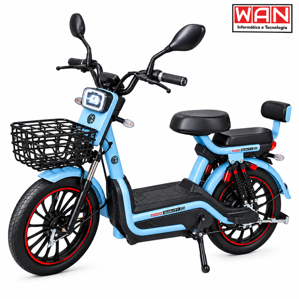 BICICLETA ELETRICA ARO 20" 500W 48V 20AH G15764-3 AZUL