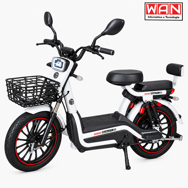 BICICLETA ELETRICA ARO 20" 500W 48V 20AH G15764-3 BRANCA