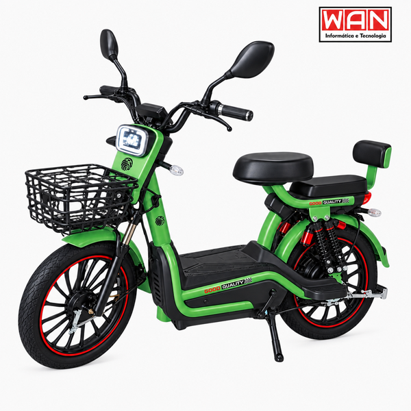 BICICLETA ELETRICA ARO 20" 500W 48V 20AH G15764-3 VERDE