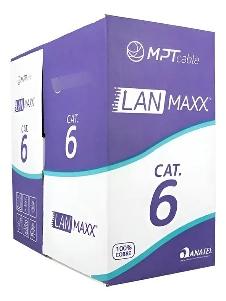 CABO DE REDE U/UTP 23AWGX4P CAT.6 CMX AZUL MPT