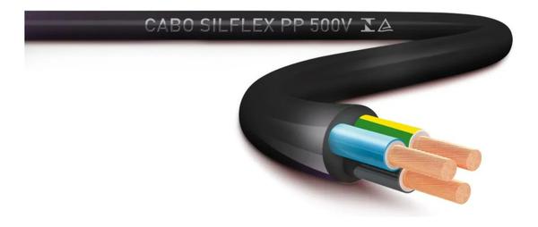CABO SILFLEX PP 500V 3X1,50 PRETO MT SIL