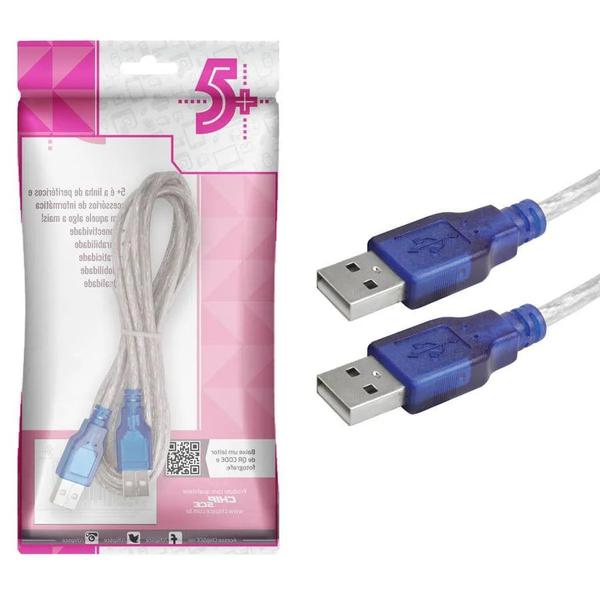CABO USB 2.0 USB-A MACHO + USB-A MACHO 2.0 1,8M CHIPSCE