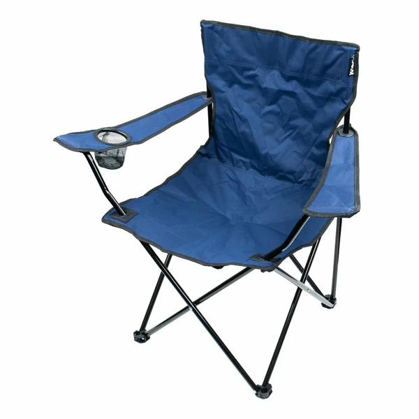 CADEIRA DOBRAVEL KALA C/ APOIO DE BRACO AZUL