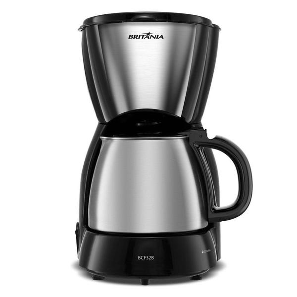 CAFETEIRA BRITANIA 32 XICARAS 1,2L JARRA INOX BCF32B 127V
