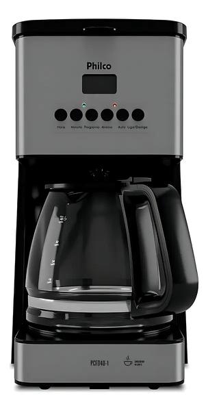 CAFETEIRA PHILCO 40 XICARAS 1.6L JARRA VIDRO PCF40B 127V
