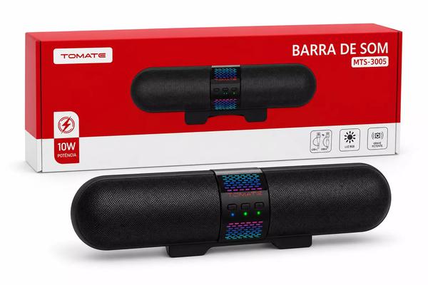 CAIXA DE SOM 2.0 10W TOMATE MTS-3005 PRETA