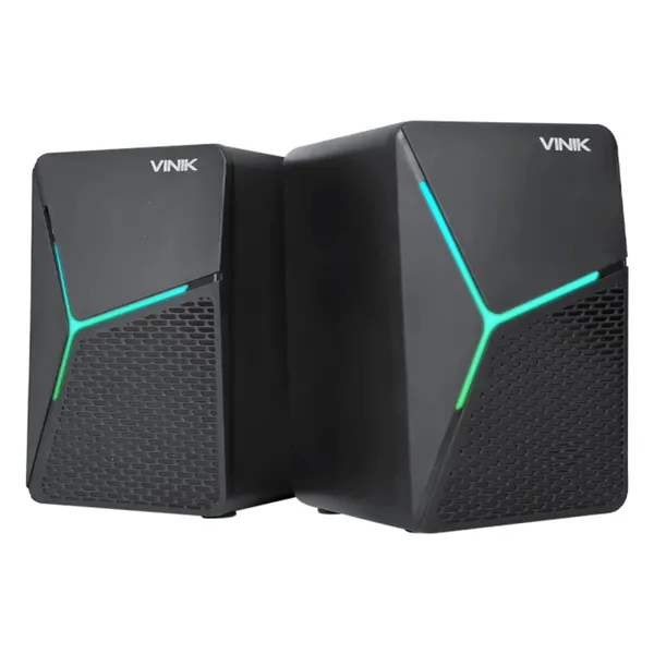 CAIXA DE SOM 2.0 6W GAMER STAR LED RAINBOW VINIK