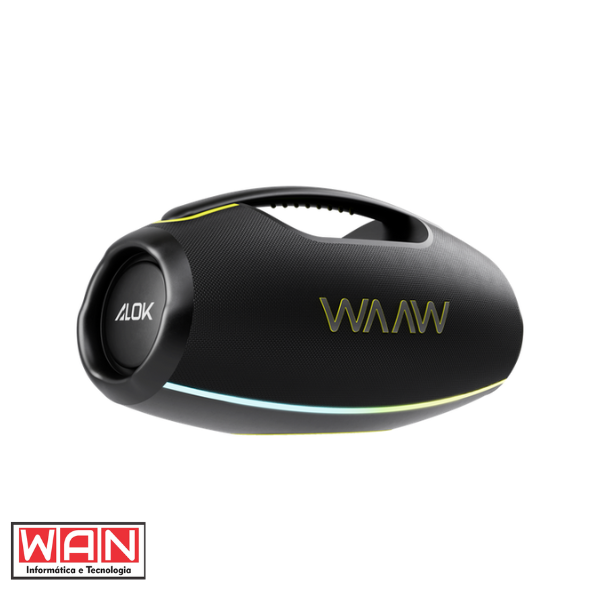 CAIXA DE SOM BT 180W WAAW HYPERBOOM 1000 PRETA