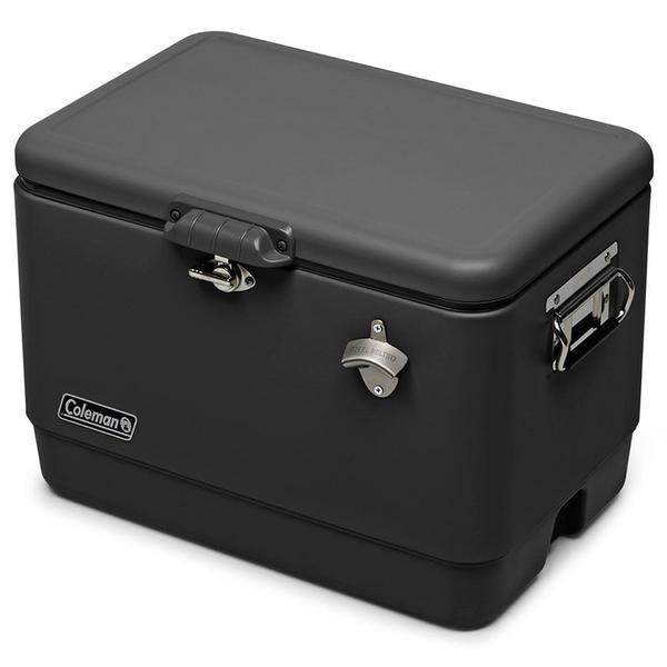 CAIXA TERMICA 51L REUNION ACO INOX PRETA COLEMAN