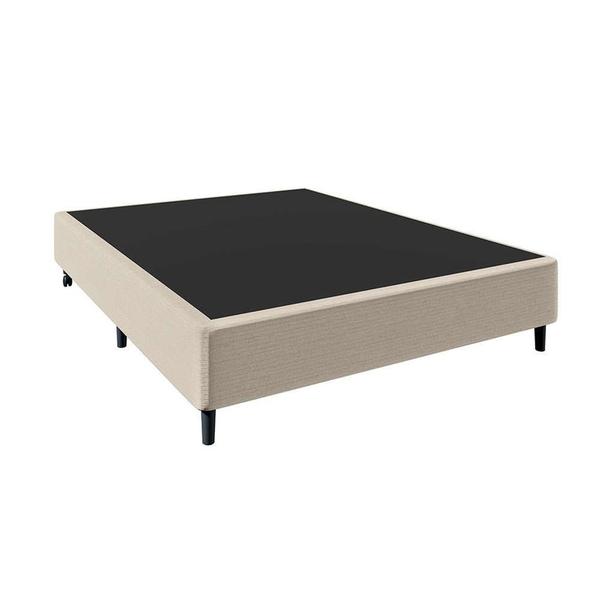 CAMA CASAL AMERICANA PELMEX LOTUS TC117 188X138CM BEGE