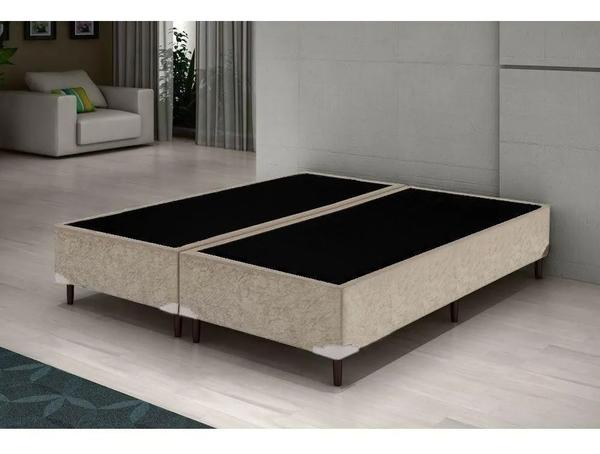 CAMA SUPER KING AMERICANA PELMEX LOTUS TC117 203X193CM BEGE