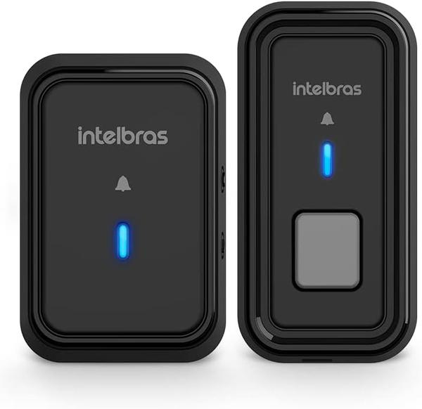 CAMPAINHA SEM FIO C/ BATERIA INTELBRAS CIB 101S PRETA