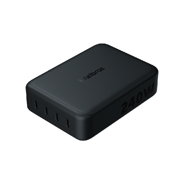 CARREGADOR DE MESA 240W TURBO 4 PORTAS USB-C EC40 INTELBRAS