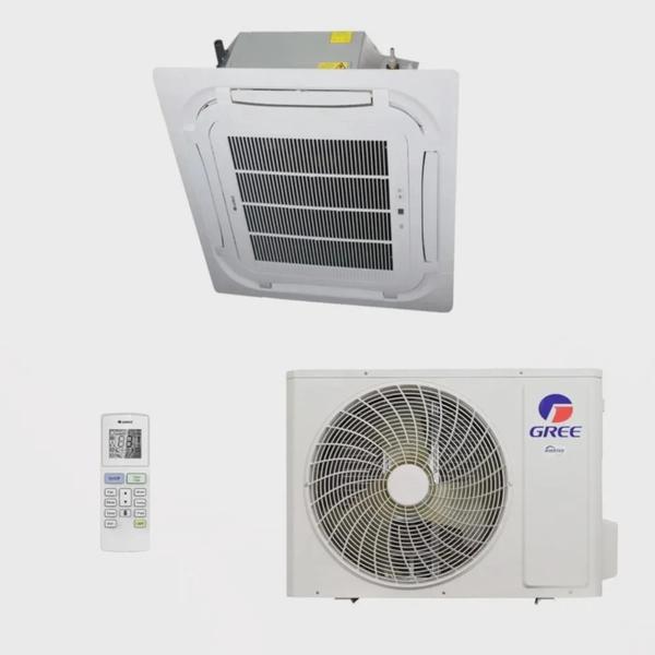 CENTRAL DE AR 57000 BTUS INVERTER GREE CASSETE 8 VIAS 220V