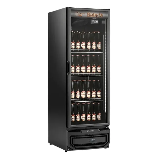 CERVEJEIRA 570L VERTICAL GCB-57V IN/PR/127V PRETO GELOPAR