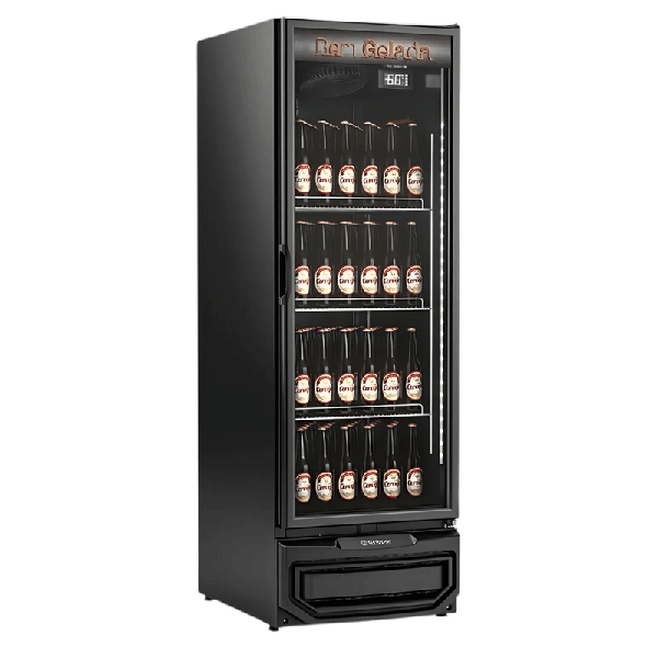 CERVEJEIRA 570L VERTICAL GCB-57VBIN LB/PR BIV PRETO GELOPAR