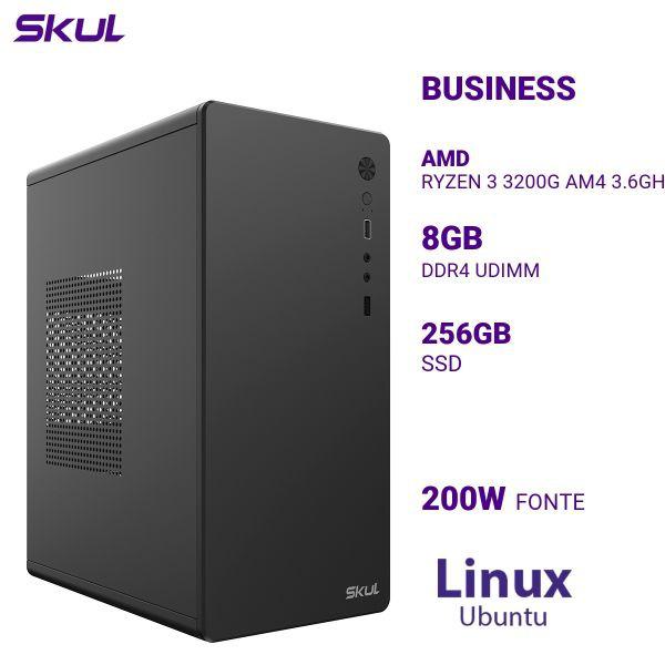 COMPUTADOR SKUL B300 RYZEN 3 3200G 8GB 256GB SSD LNX