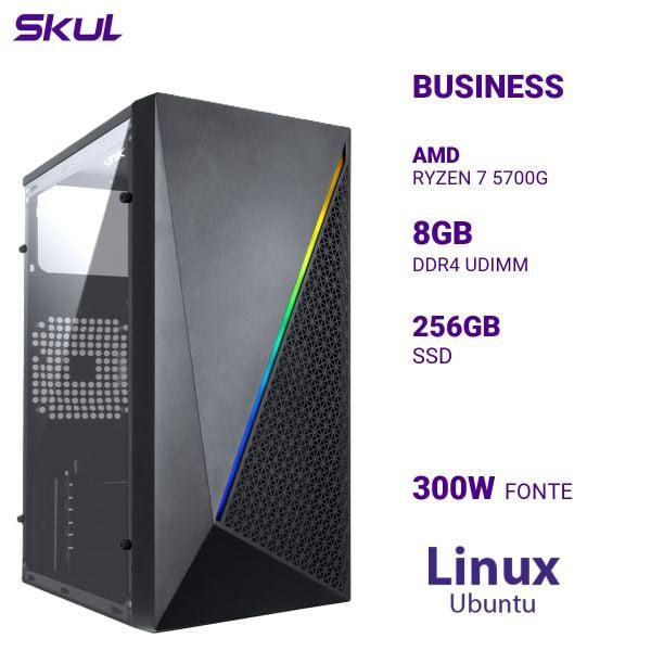 COMPUTADOR SKUL B300 RYZEN 7 5700G 8GB 256GB SSD LNX