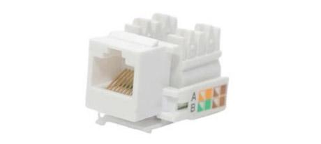 CONECTOR RJ45 FEMEA CAT5E 90 GRAUS BRANCO MPT