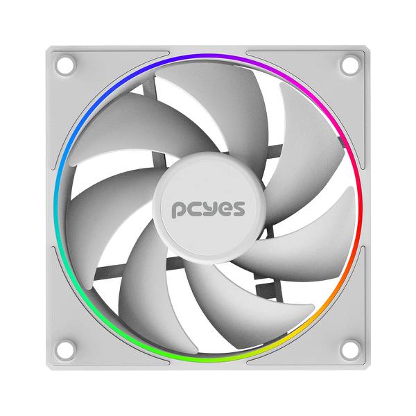 COOLER FAN 12CM PCYES ARGB VISION BRANCO FVWG120