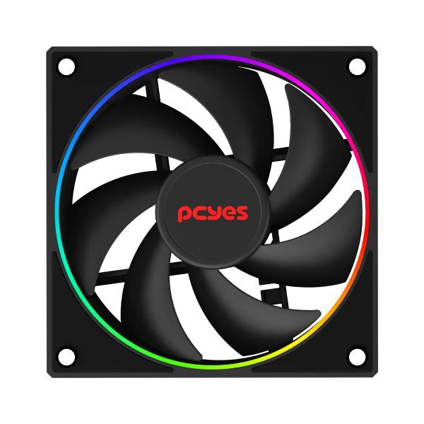 COOLER FAN 12CM PCYES ARGB VISION PRETO FVBV120