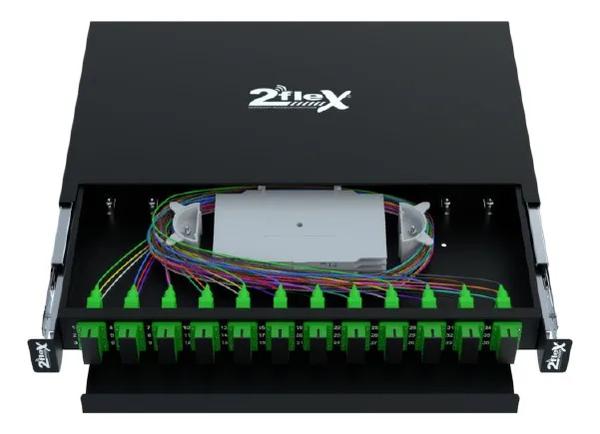 DIO 36FO COMPLETO SC/APC 1U 2F-FDIO-36-APC 2FLEX