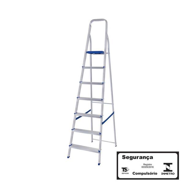 ESCADA ALUMINIO 7 DEGRAUS MOR