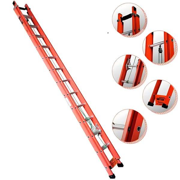 ESCADA EXTENSIVEL FIBRA/ALUMINIO 4,2X7,2M EAFD-23VRM SINTESE