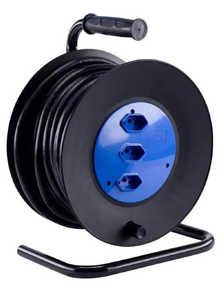 EXTENSAO C/ CARRETEL 20M 20A TRIPOLAR 3T 3X2,5MM FORCE LINE