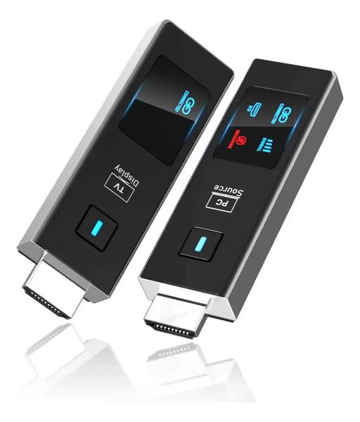 EXTENSOR HDMI S/ FIO 4K 50M PRETO