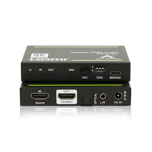 EXTRATOR DE AUDIO HDMI 8K - 48GBPS AS-ET-8 ALL SYNC