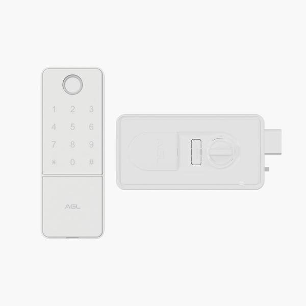 FECHADURA DIGITAL AGL BT-100 BIO APP RFID (V.2026) BRANCA