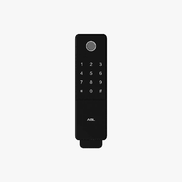 FECHADURA DIGITAL AGL T12-S BIOMETRIA RFID PRETA