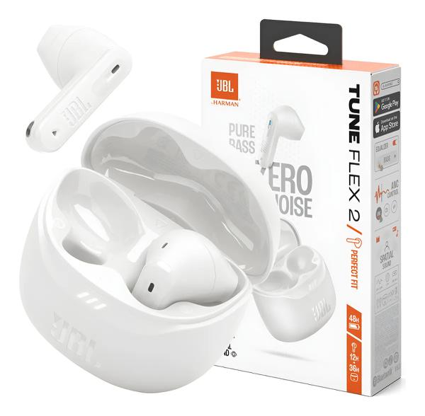 FONE BLUETOOTH TWS JBL TUNE FLEX 2 BRANCO