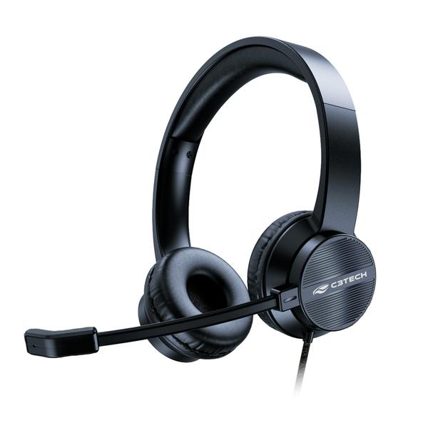 FONE C/ MICROFONE USB PH-380BK PRETO C3TECH