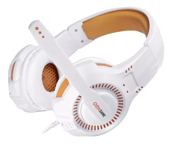 FONE DE OUVIDO GAMER OEX C/ FIO GORKY HS413 BRANCO/CINZA