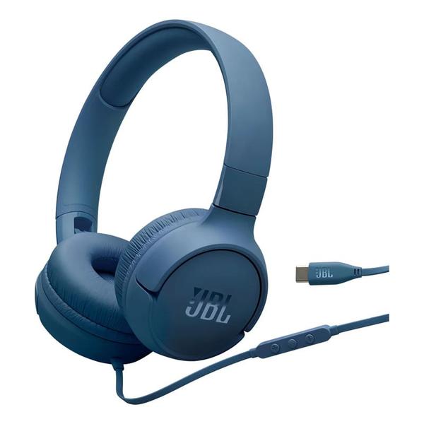 FONE DE OUVIDO USB-C JBL TUNE 520C AZUL