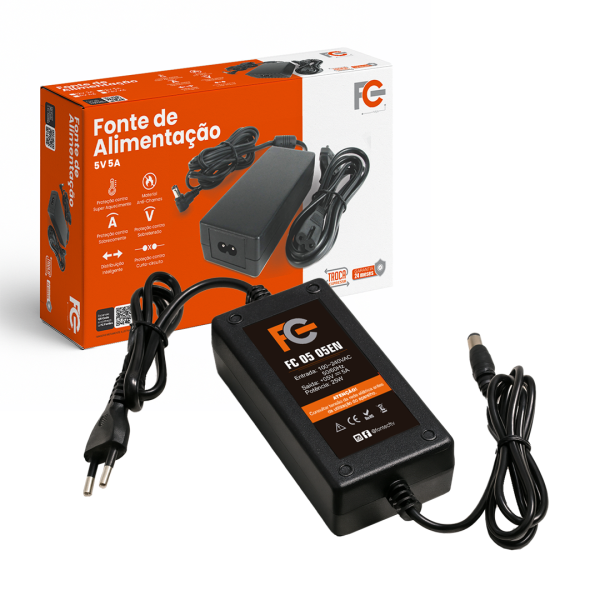 FONTE ELETRONICA 5V 5A FC FONTES