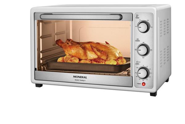 FORNO ELETRICO 52L 1800W 127V FAMILY II FRN52 MONDIAL BR/INX