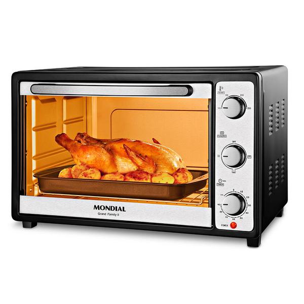 FORNO ELETRICO 52L 1800W 127V FAMILY II FRN52 MONDIAL PT/INX