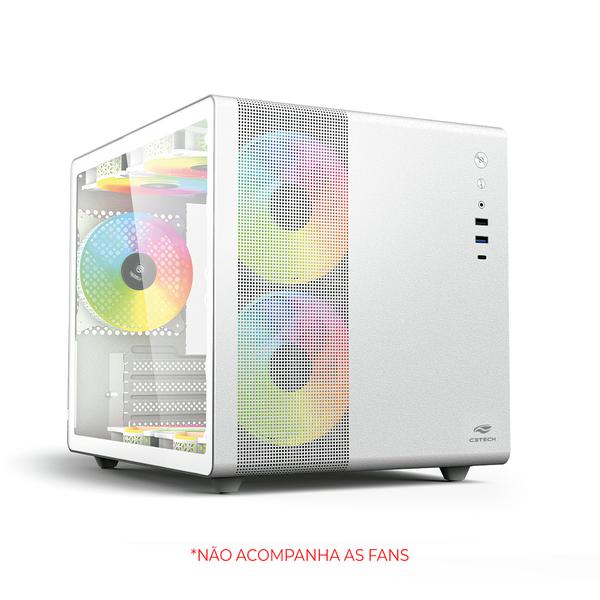 GABINETE AQUARIUS MT-G710WH S/ FONTE BRANCO C3TECH